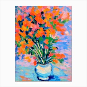 Vaughani Still Life Matisse Inspired Flower Canvas Print