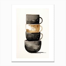 Coffee Mugs Canvas Print