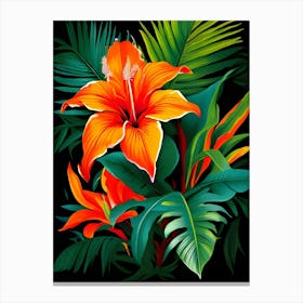 Tropical Flowers 10 Canvas Print