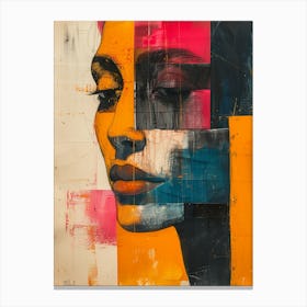 'A Woman'S Face' Canvas Print