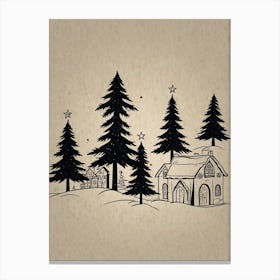 Christmas Village 4 Canvas Print