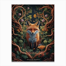 wiliam morris fox Canvas Print