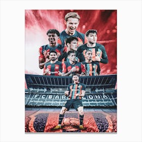 Barcelona Fc Poster Canvas Print