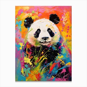 Panda Art In Fauvism Style 3 Canvas Print