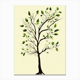 LEAVES VECTOR ART Canvas Print