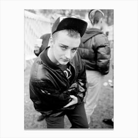 Boy George At Stop The Clause Demonstration, 1988 Canvas Print