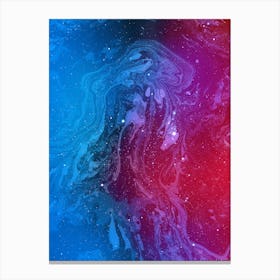 Abstract Space Background - Marble Space #1 Canvas Print