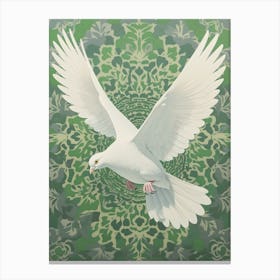 Ohara Koson Inspired Bird Painting Dove 2 Canvas Print