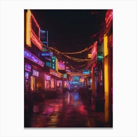 Neon Lights 0 (5) Canvas Print
