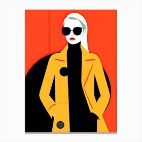 Minimalism woman Canvas Print