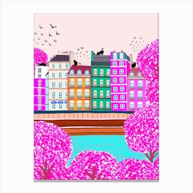 Cats In Paris Canvas Print