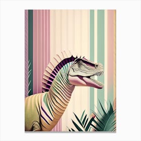 Saltasaurus Pastel Dinosaur Canvas Print