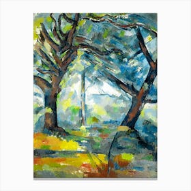 The Big Trees 1904 Oil on Canvas by Paul Cezanne | HD Remastered Vibrant and Immaculate Canvas Print