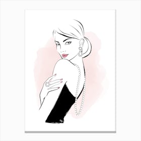 Diamond Lady Canvas Print