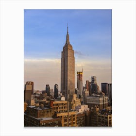 Empire State Building At Sunset Canvas Print