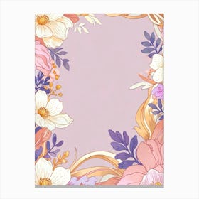 Floral Frame 5 Canvas Print