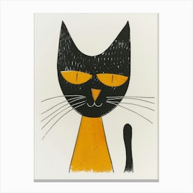 Black Cat 35 Canvas Print