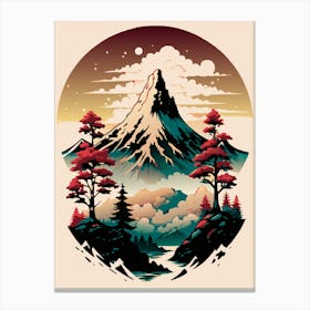 Mountains And Trees Canvas Print