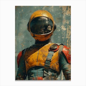 Beautiful Retro Astronaut 2 Canvas Print