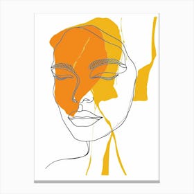 Orange Face Canvas Print