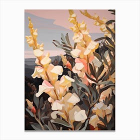 Snapdragon 4 Flower Painting Canvas Print