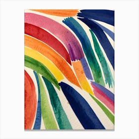 Rainbow Watercolor Painting Canvas Print