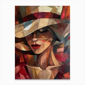 Woman In A Hat 96 Canvas Print