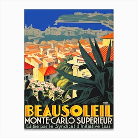 Beausoleil And Monte Carlo Canvas Print