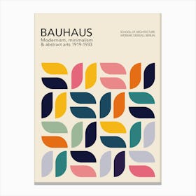 Geometric Shapes Bauhaus Canvas Print