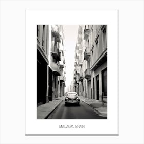 Poster Of Marseille, France, Photography In Black And White 2 Canvas Print