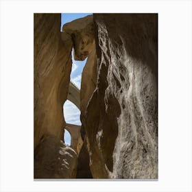 Mascarat Canyon bridge and rock formation Canvas Print