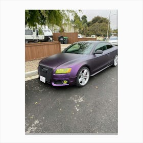 Purple Audi S5 5 Canvas Print