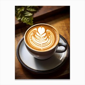Coffee Latte Art 4 Canvas Print