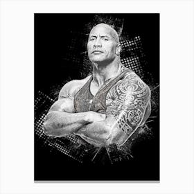 Dwayne Johnson 1 Canvas Print