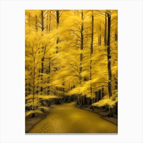 Yellow Forest 11 Canvas Print