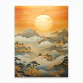 Sunrise Over The Mountains Canvas Print