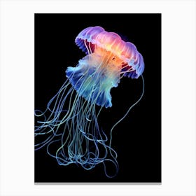 Sea Nettle Jellyfish Neon 2 Canvas Print