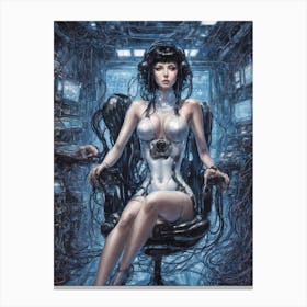 Cybernetic Woman Canvas Print