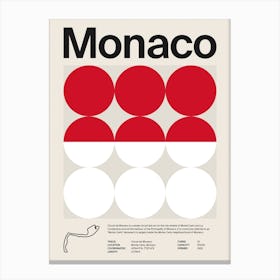 Mid Century Monaco F1 Canvas Print