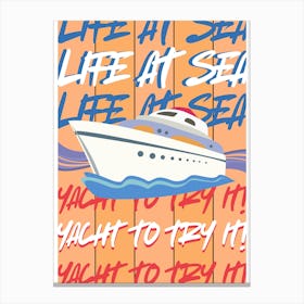 Life at Sea orange Canvas Print