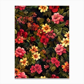 Floral Wallpaper 2 Canvas Print