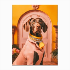 A German Shorthaired Pointer Dog 1 Canvas Print