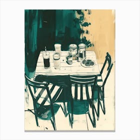 Summer Table Canvas Print