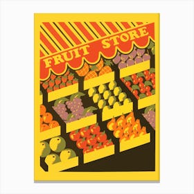 Fruit Store Canvas Print