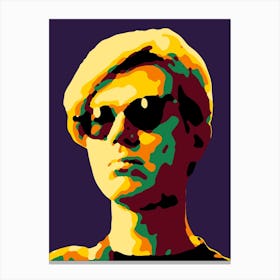 Warhol in Pop Art Illustration Canvas Print