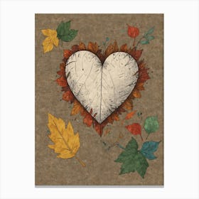 Autumn Heart 4 Canvas Print