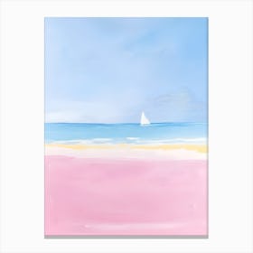 Pink Beach Canvas Print