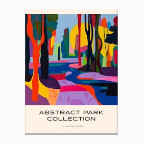 Abstract Park Collection Poster Lumphini Park Bangkok Thailand 2 Canvas Print