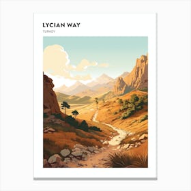 Lycian Way Turkey 3 Hiking Trail Landscape Poster Canvas Print