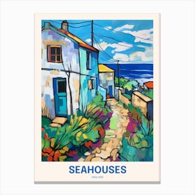 Seahouses England 2 Uk Travel Poster Canvas Print